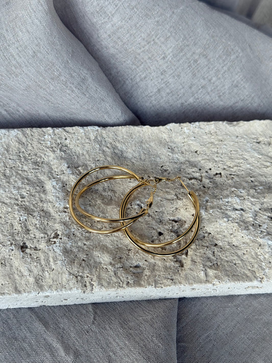 Oorbellen 2 dubbel ring