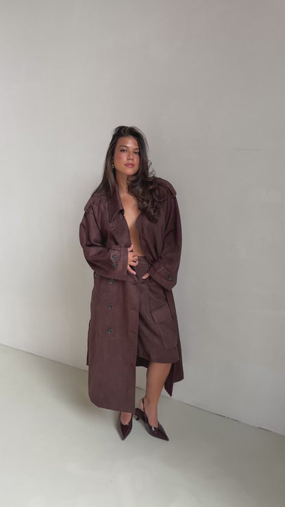 Trenchcoat suède