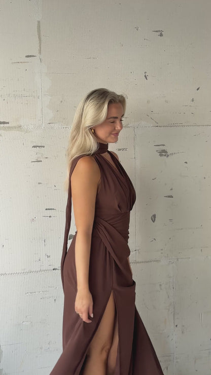 Jurk Noeloe dreamy brown