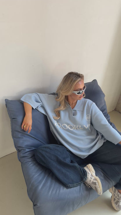 Top brooklyn blauw