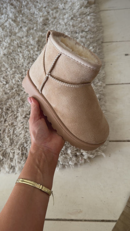 Boots beige dikke zool - 31 t/m 36
